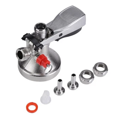 AKOZON Kupplungsstück für Fässer, G Typ Keg Stainless Steel Coupler Draft Beer Spend...