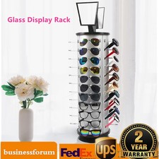 44Pairs Round Sunglass Holder 360  Rotating Glasses Show Rack Display Organizer