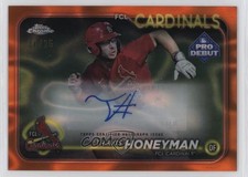 2024 Pro Debut Chrome Orange Lava Refractor 24/25 Travis Honeyman Auto 19n6