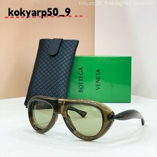 Bottega Veneta BV1483S Transparent Olive Acetate Frame Sunglasses 54 20-135