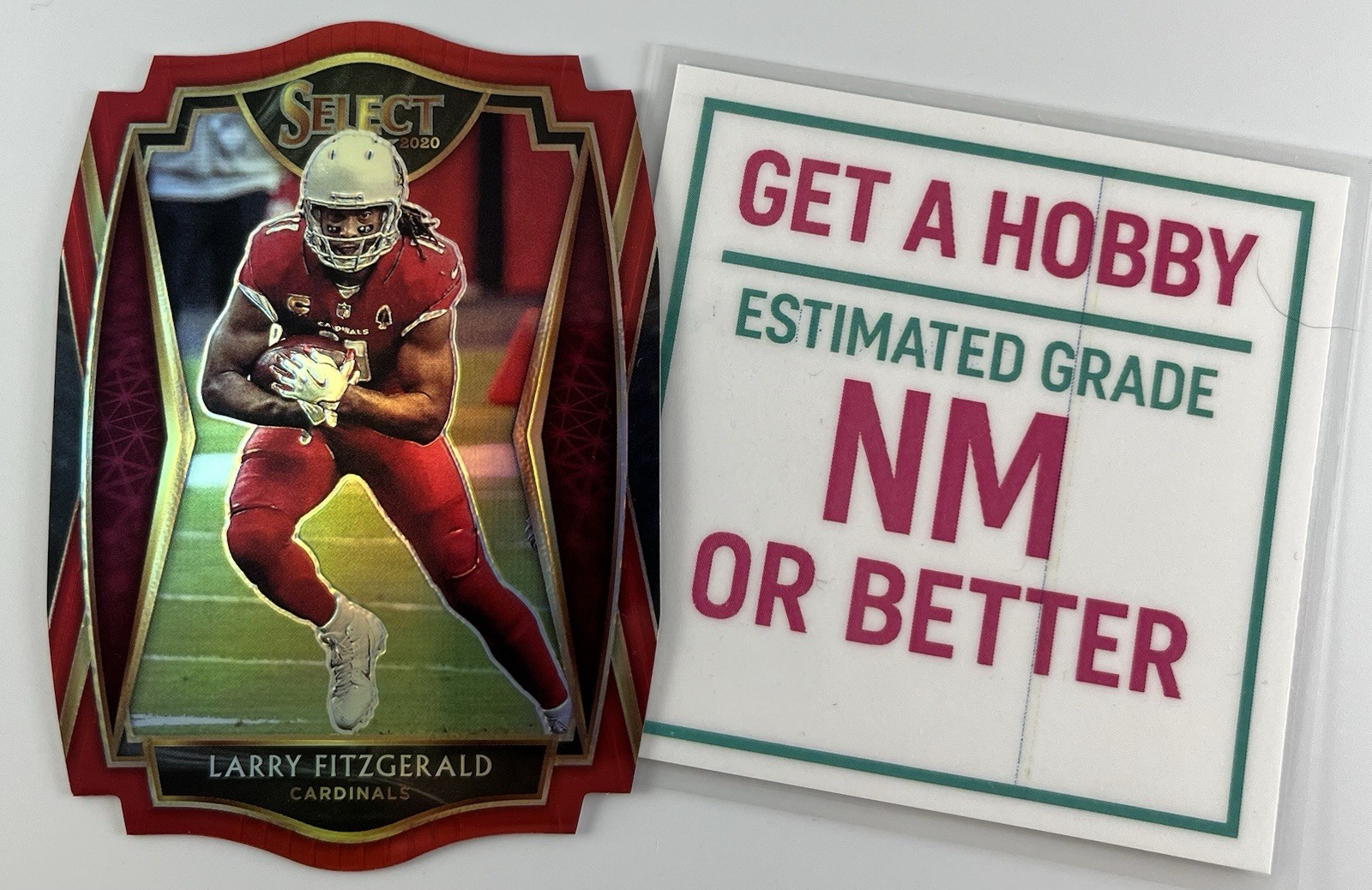 Larry Fitzgerald 2020 Panini Select #122 Die Cut Prizm Parallel Cardinals Card