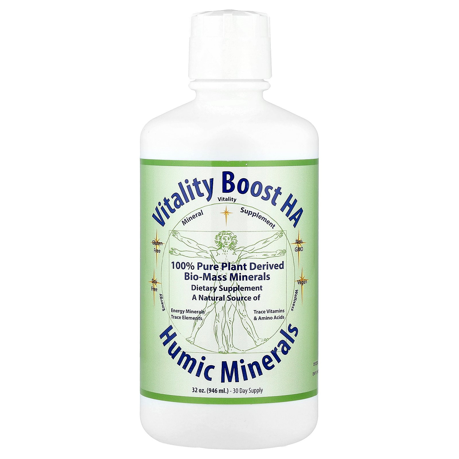 Vitality Boost HA, гуминовые минералы, 32 унции (946 мл)