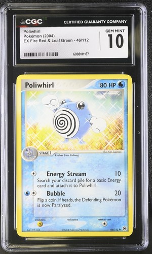 Poliwhirl graded CGC 10 for sale on eBay