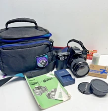 Canon EOS RebelX SLR Film Camera Body, Lans and extras READ
