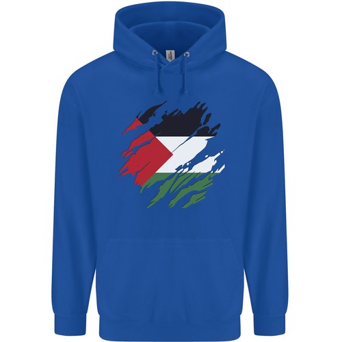 Torn Palestine Flag Palestinian Day Football Childrens Kids Hoodie - Picture 9 of 39