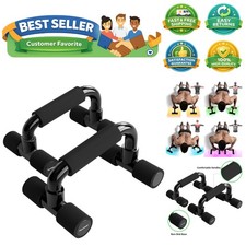 Lightweight Push Up Bars for Effective Workouts - Cushioned Foam Grip Design