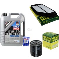 Mann Inspektionspaket Liqui Moly 5L 5W-30 FüR Chevrolet Spark 1.0 1.2