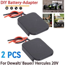 2PCS DIY Adapter Power Wheels Output Konverter For Dewalt/ Bauer/ Hercules 20V
