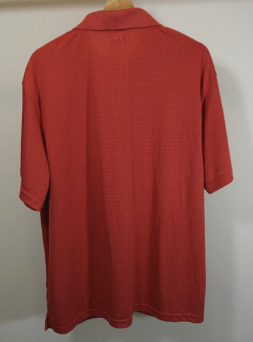North Hudson Performance Men's Polo Shirt Size XL #135523 Short Sleeve Orange - Picture 3 of 5
