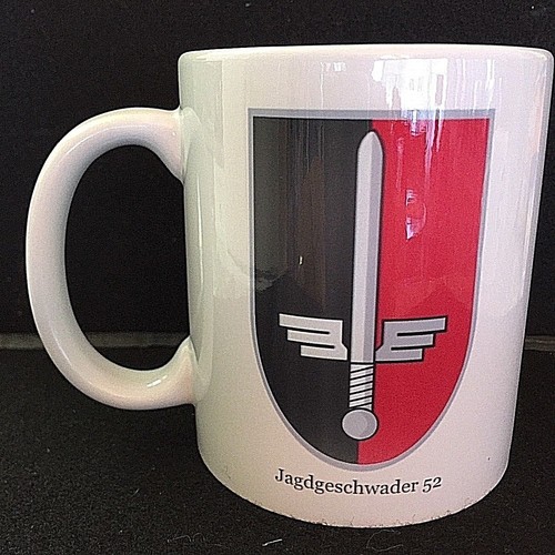 German WW2 Coffee / Tea Mug-Luftwaffe-JAGDGESCHWADER 52 (JG52)-WWII Germany-NEW! - Picture 2 of 2