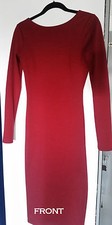 NASTYGAL OXBLOOD Retro Burgendy Red Backless Long Sleeve Dress Fatale - SMALL