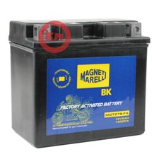 BATTERIA MAGNETI MARELLI YTZ7S = YUASA 12V 6Ah KYMCO People 50 2002 2003