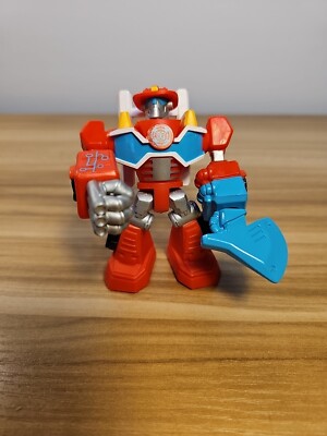 Playskool Heroes Transformers Rescue Bot Heatwave 3.5'' Action Figure Cake Topper