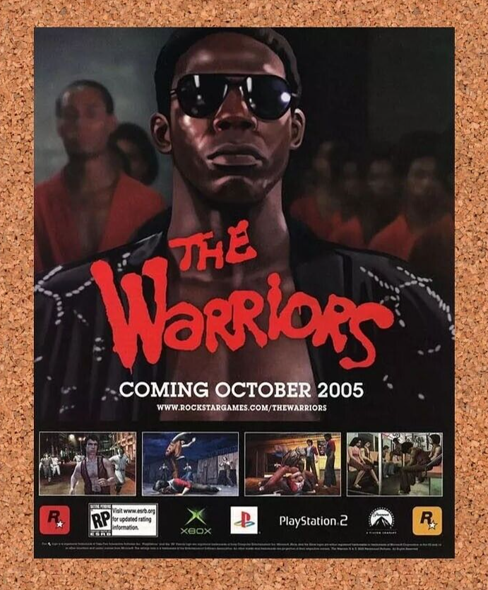 2004 The Warriors PS2 Original Advertisement / Retro