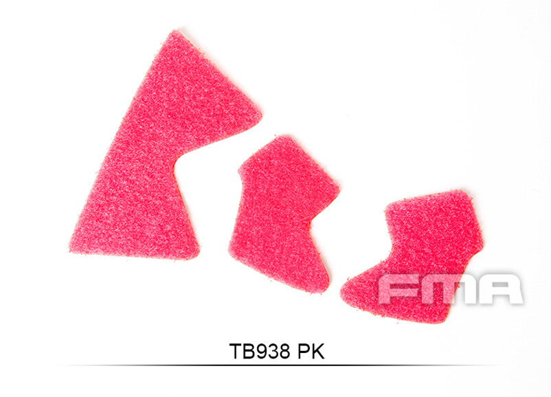 Lot De 3 Patches Autocollants FMA TB938 - Crochet Et Boucle - 5 Couleurs - Pour Casque MH