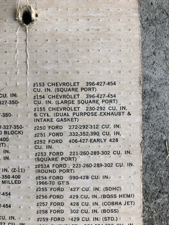 Lote de 2 juntas de escape Mr Gasket novo na caixa vintage 154 Chevy 396 427 454 - Imagem 4 de 4