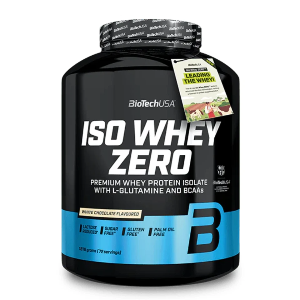 Biotech Iso Whey Zero 1816 gr Proteine Isolate Lattosio Ridotto e Gluten Free - Immagine 4 di 4