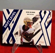 2024 Sage High Series - Blue Next Level #86 Keon Coleman -FSU Seminoles