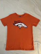 Peyton Manning Distressed Broncos NFL Apparel Super Soft Orange Shirt, Size L