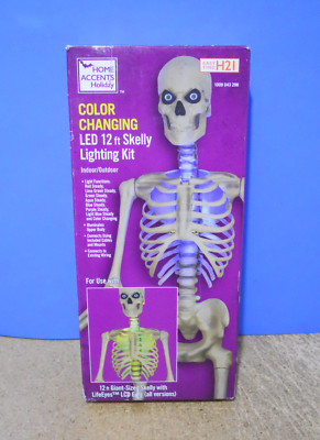 12 Ft Skelly Skeleton Color Changing Led LIGHTING KIT Home Accents Holiday