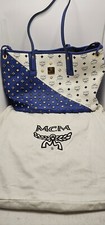 MCM Tote Blue/ White Bag. E3