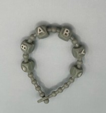 Baby Necklace G1 My Little Pony Vtg 1980s Hasbro Gray White Letters Newborn Twin