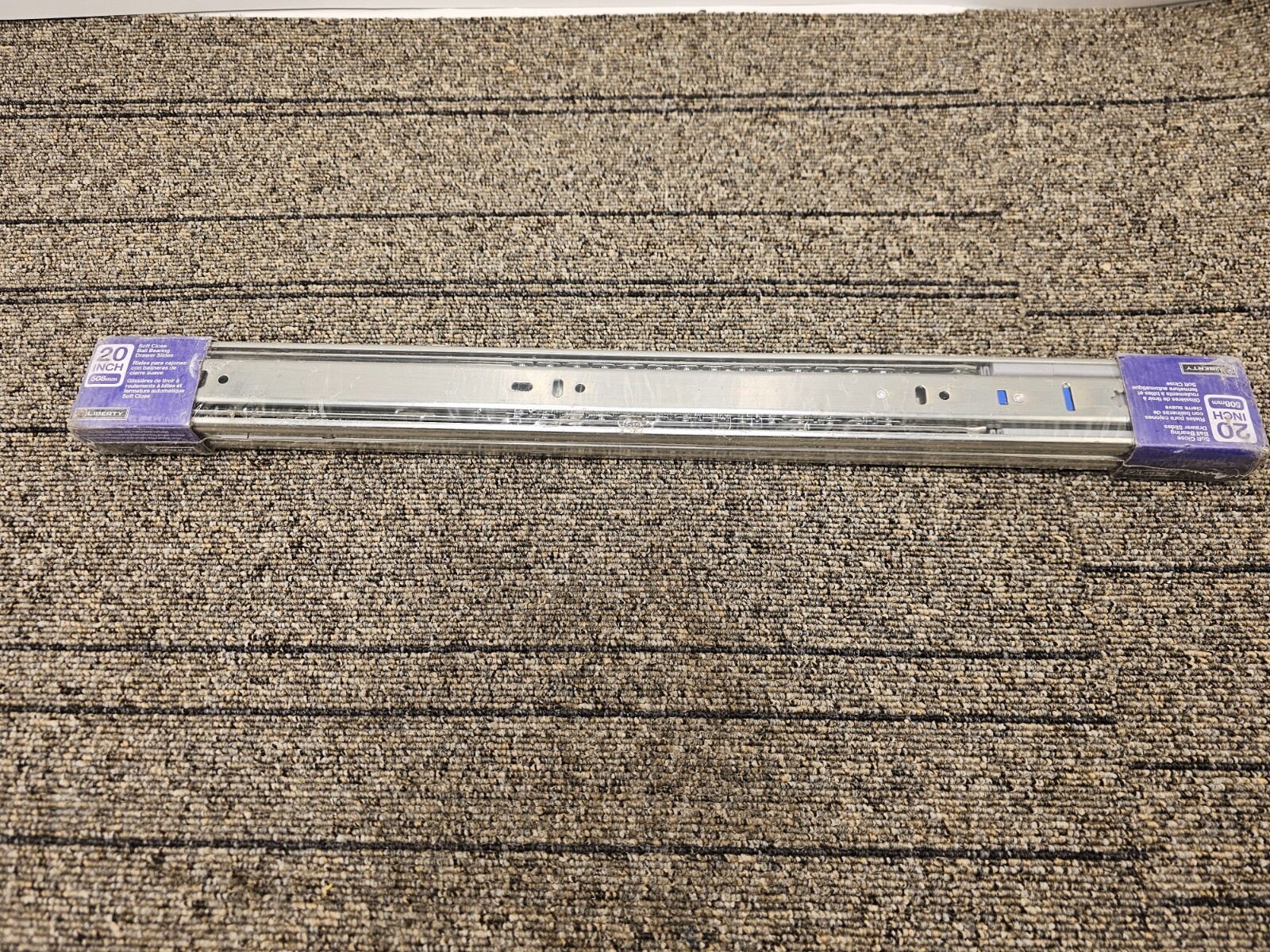 (QTY 2) Liberty Soft Close Ball Bearing Drawer Slide 20" 942005 Zinc Plated