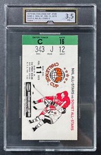 1979 NHL Challenge Cup Ticket Stub iCert 3.5 VG+ Hockey Madison Square Gardens