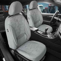 2X SitzbezüGe Passend FüR VW T5 Caravelle Ab 2003-2015 (Grau)