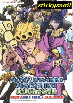 JOJO広重 デスダイブDVD Anime DVD JoJo's Bizarre Adventure COMPLETE Season 1-6 + Movie