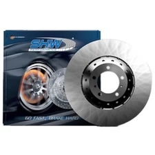 SHW Performance Pair Set 2 Rear 380mm Disc Brake Rotors for Shelby GT350 GT350R