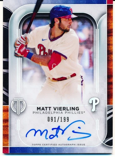 2022 Topps Tribute Matt Vierling Auto /199