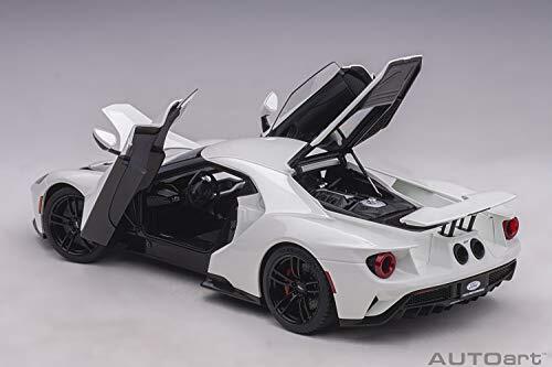 ミニカー Autoart 1/18 2017 Ford GT White 1/18 Ford GT Frozen White 2017 Composite Model Car By