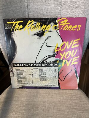 THE ROLLING STONES LOVE YOU LIVE ORIGINAL FIRST PRESS PROMO LP WITH LISTINGS EX