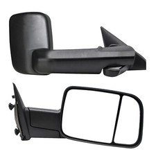 Manual Folding Towing Mirrors For 2012 Dodge Ram 1500 2500 3500 4500 5500 Truck