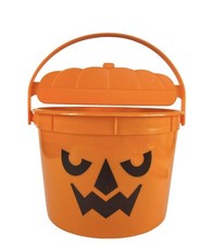 2022 McDonalds Halloween Happy Meal McPunk'n ORANGE Boo Bucket ACTUAL BUCKET Pic