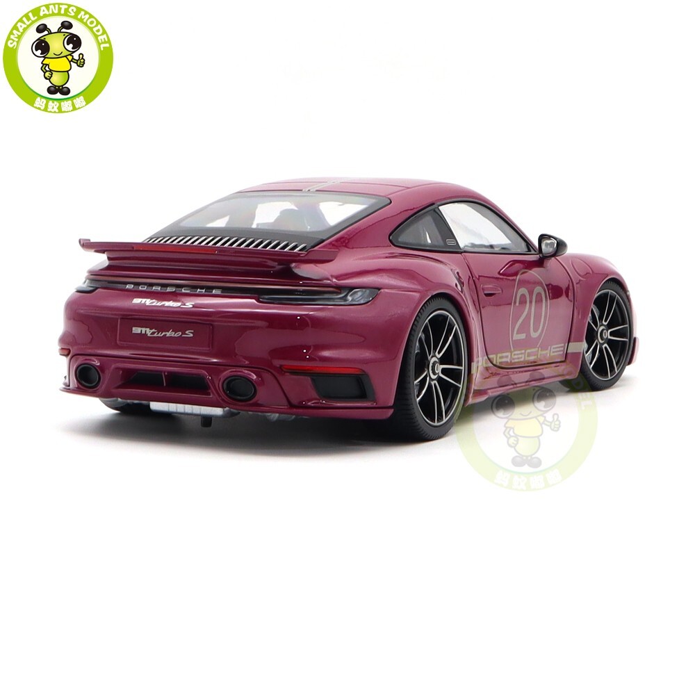 MINICHAMPS Porsche 911 turbo 6台セット赤、黄 1/18 Minichamps 2021 Porsche 911 (992) Turbo S Coupe Sport