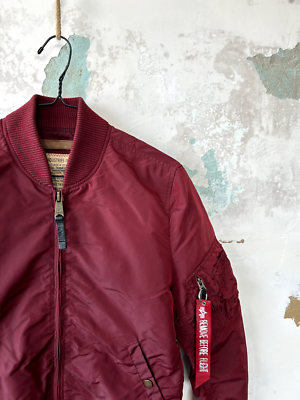 ALPHA INDUSTRIES BOMBER NYLON JACKET SIZE S | eBay