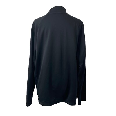 Nike Sweatshirt Men's XL Black Red Therma-Fit Long Sleeve Quarter