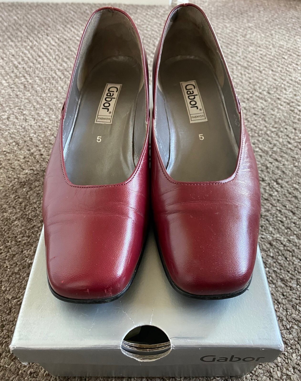 gabor burgundy shoes