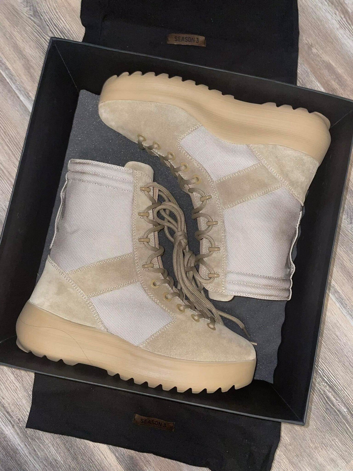 Yeezy Season 3 Suede Military Boot Kanye West Boot Size 42, Adidasyeezy  950. | Ebay