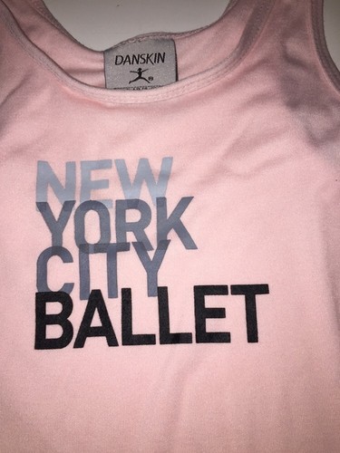 NWT 4-6 Yr S Danskin NYCB New York City Ballet Pink Swing Tank Top Girl's Dance - Picture 2 of 6