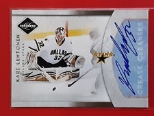 2011-12 Limited Crease Cleaners Signatures Autograph #8 Kari Lehtonen /99