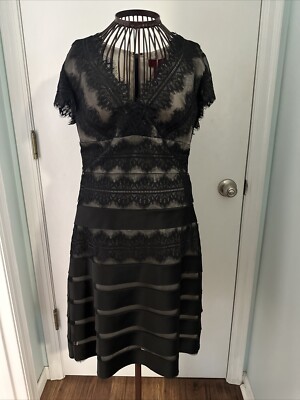js collections dress 8P black lace short sleeve dress | eBay js collections dress 8P black lace short sleeve dress | eBay