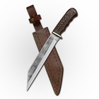 Handmade Viking Seax Knife with Leather Sheath – Medieval Celtic Gifting Knife — photo 3