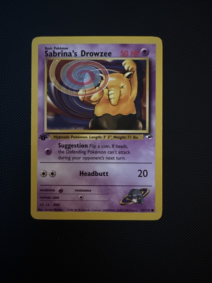 Sabrina's Drowzee 1st Edition Magmar Fossil 1st Edition Black Star Mew ...