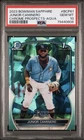2023 Bowman Sapphire - Junior Caminero 1st Bowman Aqua /55 #BCP-61 PSA 9 (RC)