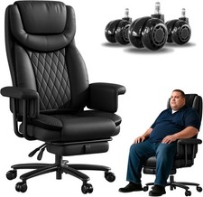 Executive Office Chair Big and Tall 500LBS, 165  Reclining Office Chair