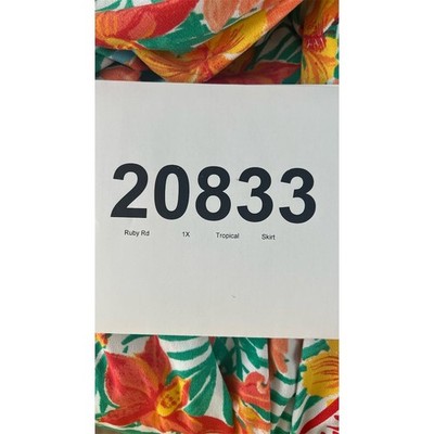 NEW Ruby Rd. Women's 1X Floral Asymmetrical Maxi Skirt Multicolor NEW Ruby Rd. Women's 1X Floral Asymmetrical Maxi Skirt Multicolor