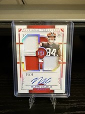 2025 Panini National Treasures Mason Graham On Card RPA /25